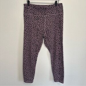 ZYIA Active Women’s Light Pink Leopard Print Leggings – Size 12